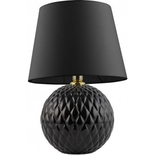 Santana black glass decorative table lamp TK Lighting