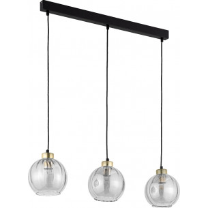 Lampa wisząca szklana dekoracyjna na listwie Devi III 81cm przeźroczysta TK Lighting