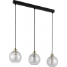 Devi III 81cm transparent glass decorative pendant lamp on a strip TK Lighting