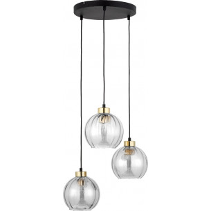 Lampa wisząca szklana dekoracyjna Devi III 37cm przeźroczysta TK Lighting