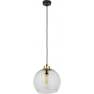 Devi 25cm transparent glass decorative pendant lamp TK Lighting