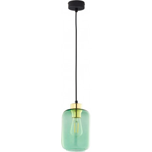 Marco 14cm green glass pendant lamp TK Lighting