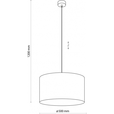 Lampa wisząca ażurowa Moreno 50cm czarna TK Lighting