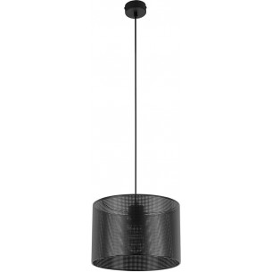 Moreno 30cm black openwork pendant lamp TK Lighting