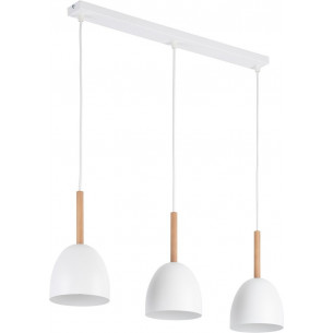 Lampa wisząca skandynawska na listwie Nord III 68cm biała TK Lighting