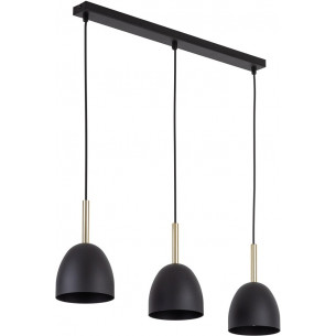 Lampa wisząca skandynawska na listwie Nord III 68cm czarna TK Lighting