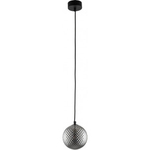 Lampa wisząca szklana kula dekoracyjna Elena 15cm grafit lustrzany TK Lighting