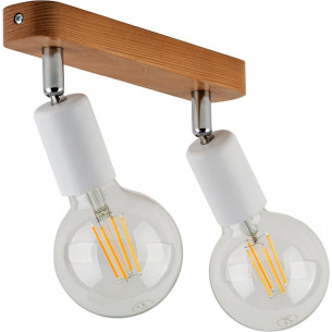 Simply wood white double wooden spotlight TK Lighting