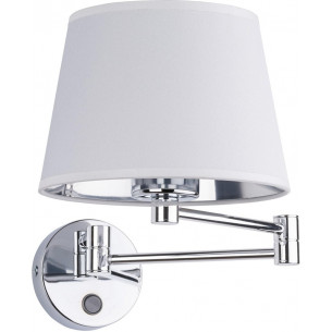 Glory white&amp;silver swing arm wall lamp with switch TK Lighting