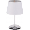 Glory white&amp;silver night lamp with lampshade TK Lighting