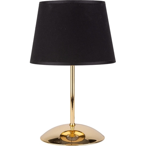 Lampka nocna z abażurem Glory czarno-złota TK Lighting