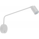 Logan white swing arm wall lamp with switch TK Lighting