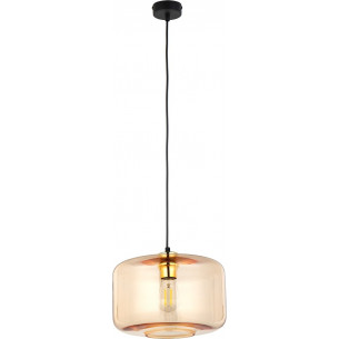 Alma 30cm amber glass pendant lamp TK Lighting