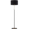 Lord black&amp;gold floor lamp with shade and switch TK Lighting