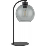 Cubus in graphite&amp;black glass sphere table lamp TK Lighting