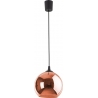 Cubus 25cm copper glass sphere pendant lamp TK Lighting