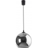 Cubus 30cm graphite mirror glass ball pendant lamp TK Lighting