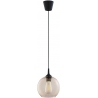 Cubus 18cm amber glass ball pendant lamp TK Lighting