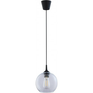 Cubus 18cm transparent glass sphere pendant lamp TK Lighting