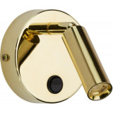 Enzo III gold wall lamp with switch TK Lighting