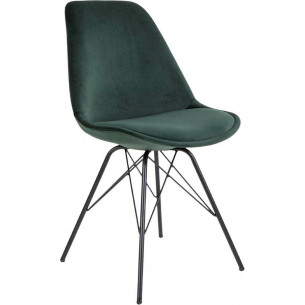 Oslo velvet green chair Intesi