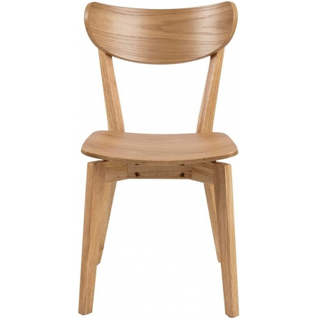 Stylowe Krzesło drewniane Roxby naturalne Actona do kuchni i jadalni