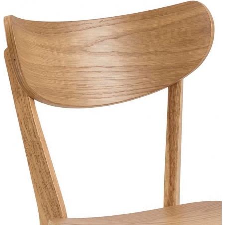 Stylowe Krzesło drewniane Roxby naturalne Actona do kuchni i jadalni