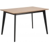 Roxby 120x80cm natural&amp;black rectangular loft table Actona