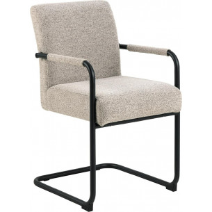 Adele beige sled base armchair Actona