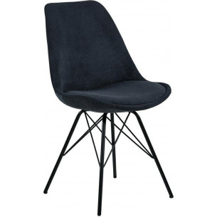 Eris anthracite corduroy chair Actona