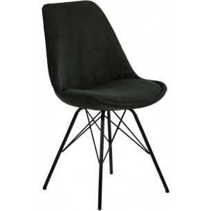 Eris dark green corduroy chair Actona