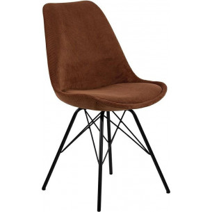 Eris brown corduroy chair Actona