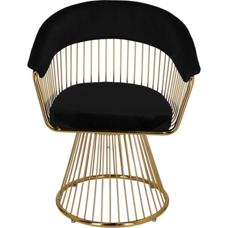 Krzesło Feeny Velvet czarne Intesi
