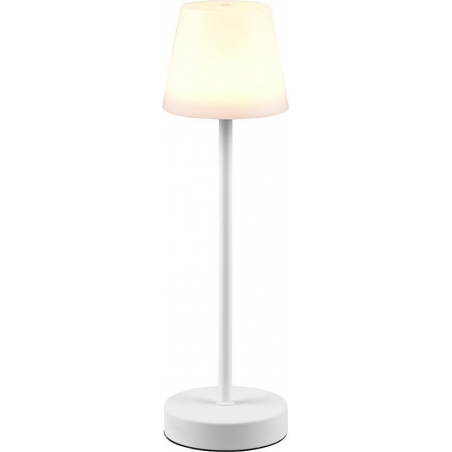 Lampa stołowa zewnętrzna ze ściemniaczem i usb Martinez LED biała Reality