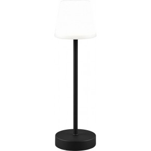 Lampa stołowa zewnętrzna ze ściemniaczem i usb Martinez LED biało-czarna Reality