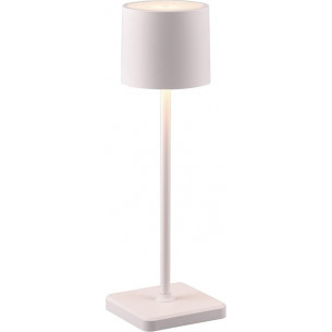 Fernandez LED white outdoor table lamp with dimmer Reality