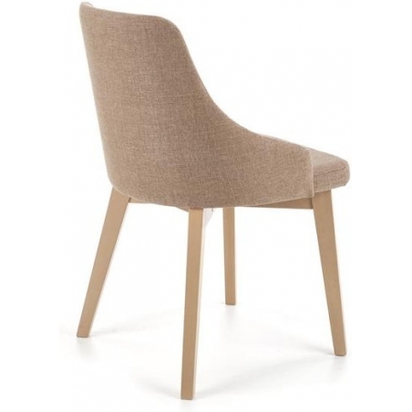 Toledo brown upholstered chair with wooden legs Halmar