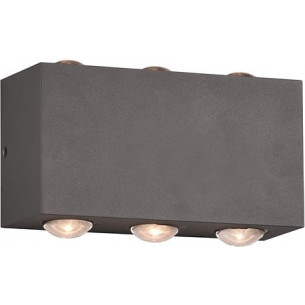 Clyde LED anthracite outdoor wall lamp Trio