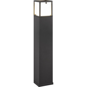 Witham LED 80cm anthracite garden post with dimmer Trio