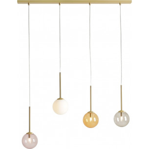 Bosso IV 100cm multicolor glass balls pendant lamp Aldex