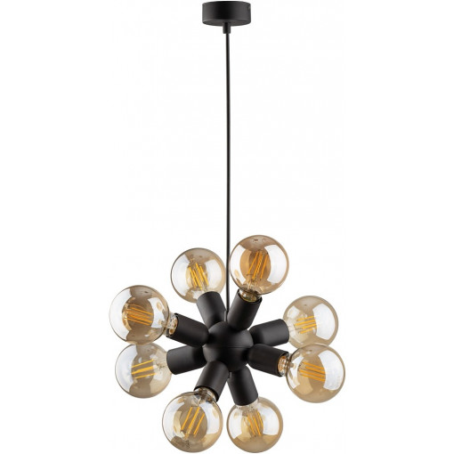 Rubio VIII 20cm black loft pendant lamp TK Lighting