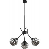 Zulia III 48cm graphite mirrored&amp;black modern glass pendant lamp TK Lighting