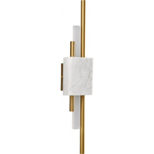 Ellie LED white marble&amp;gold glamour wall lamp Step Into Design