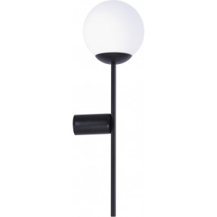 Orbit white&amp;black glass ball wall lamp ZumaLine