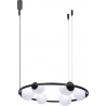 Orbit 78cm white&amp;black Round 6 glass globes pendant lamp ZumaLine