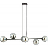 Polish Rossi VI black&graphite linear glass balls pendant lamp Emibig - modern&designer lighting