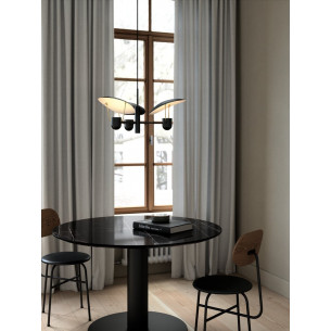 Fabiola 71cm black designer 3-light pendant lamp DFTP