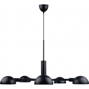 Nomi 71cm black 5-light pendant lamp DFTP 2