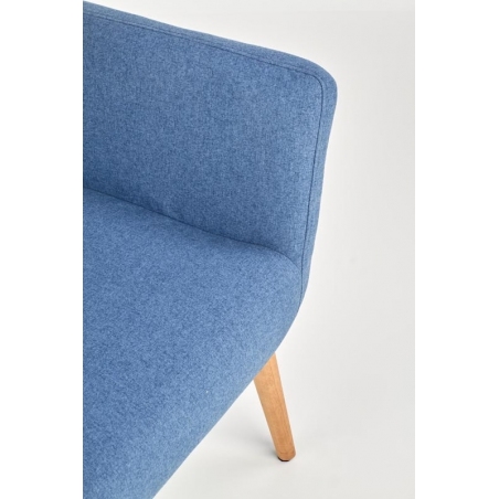 Cotto blue scandinavian upholstered armchair Halmar