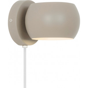 Belir brown adjustable wall lamp with plug Nordlux